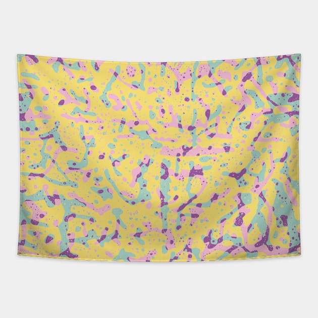 Parrot Abstract Pattern Tapestry by okpinsArtDesign