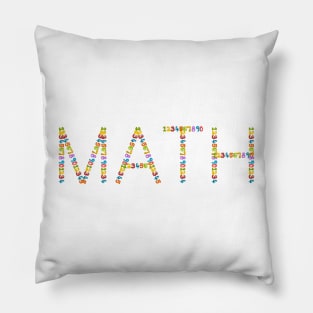 Maths Lover Numbers Math Sign Pillow