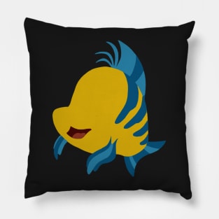 Yellow and Blue Fish Pillow