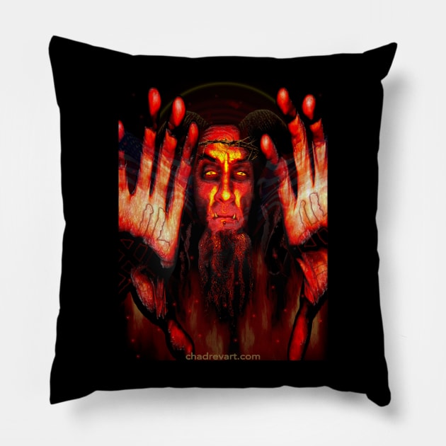 RED ON YOU Pillow by Chad Rev Art