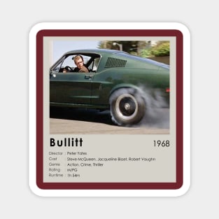 Bullitt Best Movie Scene Magnet