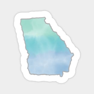 Watercolor Georgia Magnet