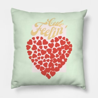 Feeling cute-valentine Pillow