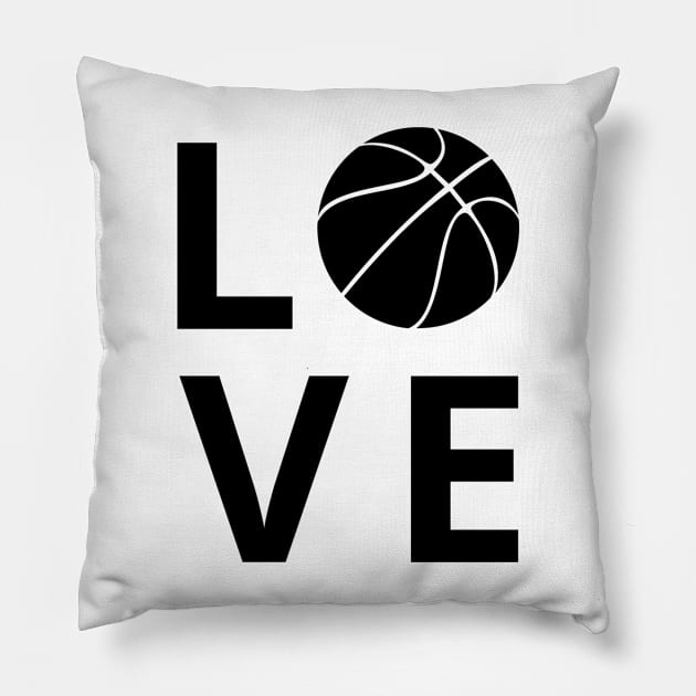 love basketball Pillow by retro bloom