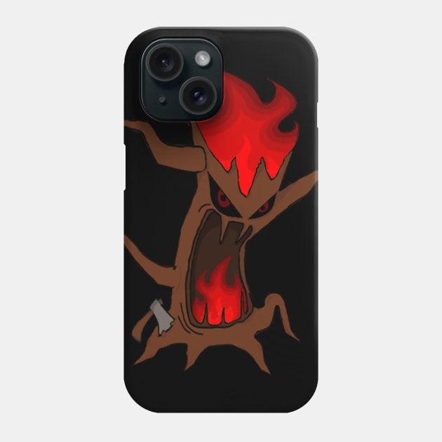 TwiggyTheTree Burning Tree Logo Phone Case by TwiggyTheTree