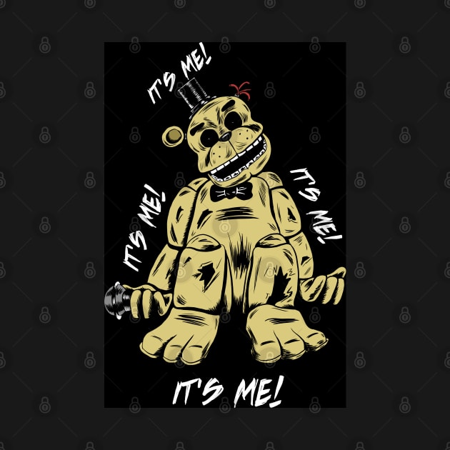 Golden Freddy by Black Snow Comics