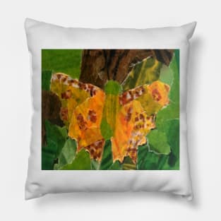 Golden Butterfly Pillow