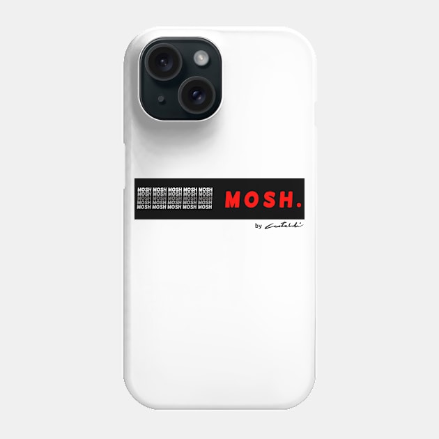 Mosh Red Phone Case by Reactionforce