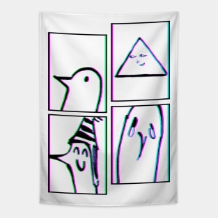 PUNPUN 3 SAD JAPANESE ANIME AESTHETIC Tapestry