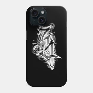 34 Calligraphy number Phone Case