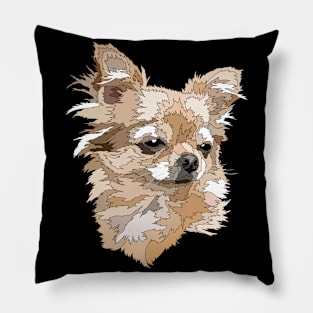 Chihuahua Long Hair Pillow