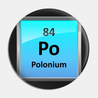 Polonium Periodic Table Element Symbol Pin