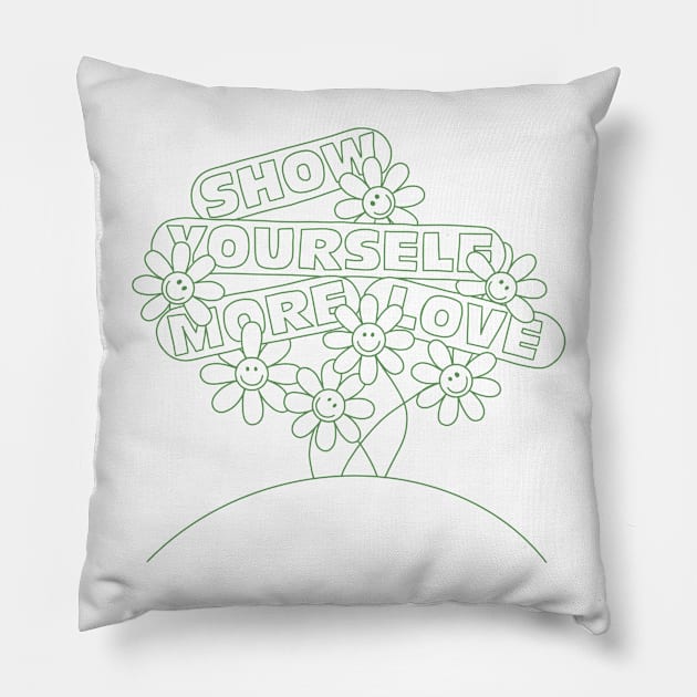 love yourself Pillow by Marianaechev