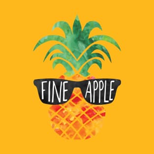 FINEapple - funny pun pineapple design T-Shirt