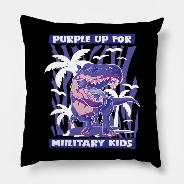 Purple up for Military Kids Pillow by Jabir