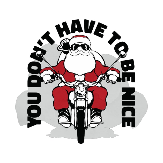 Santa claus riding motorcycle by Picasso_design1995