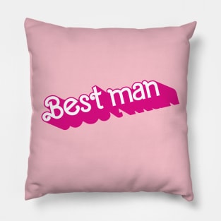 Best Man Barbie logo Pillow