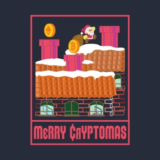 Merry Cryptomas - Christmas Is Approaching Santa T-Shirt