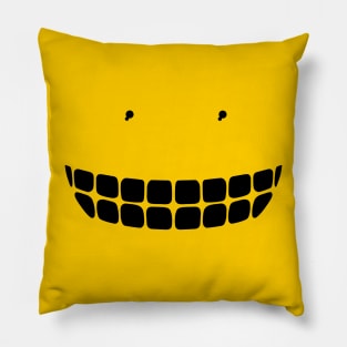 Floating Smile - in black Pillow