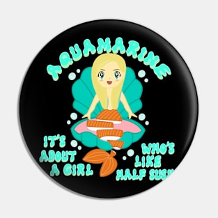 Sushi girl Pin