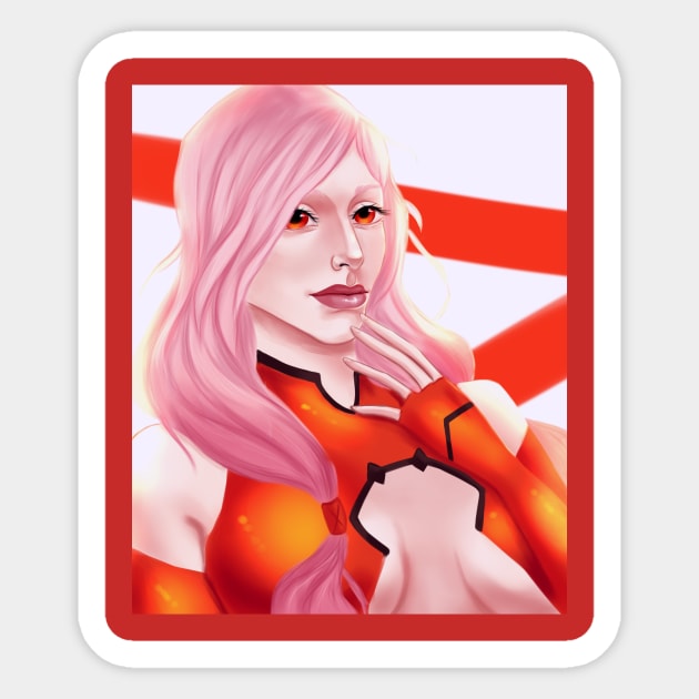 Inori Yuzuriha (Guilty Crown) Sticker for Sale by CherinMew