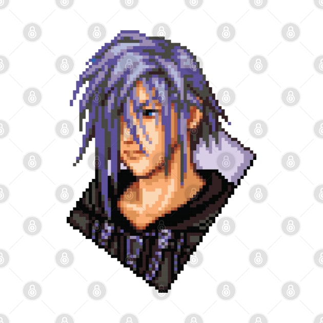 Organization XIII Zexion Pixel Art by inotyler