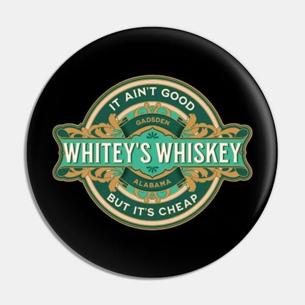 Whitey's Whiskey Pin by Main Event Comedy