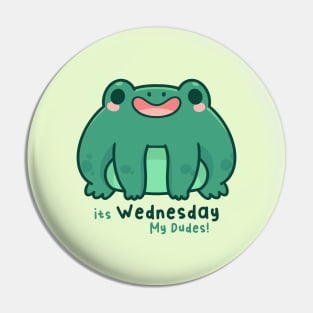 Frog it's Wednesday My Dudes Pin