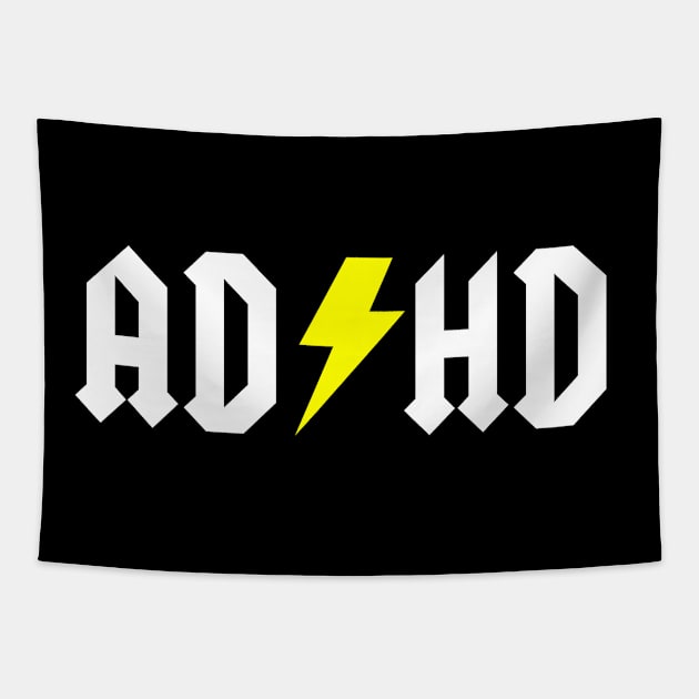 ADHD funny joke design Tapestry by Yoda