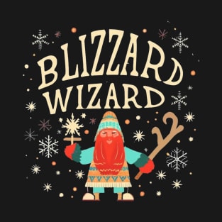 Blizzard Wizard - Funny Winter Design T-Shirt