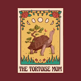 Cottagecore African Spurred Sulcata Tortoise Mom Pet Tarot T-Shirt