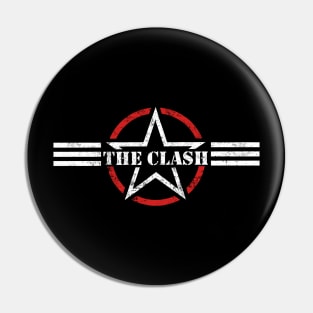 THE CLASH EMBLEM (RED - WHITE) Pin