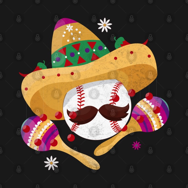 Cinco De Mayo - Baseball Mexican Sombrero by WildFoxFarmCo