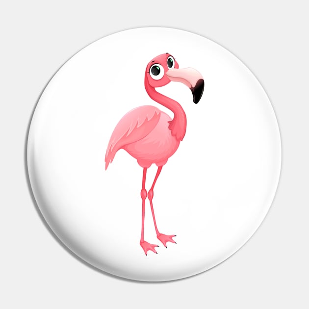 Funny flamingo with cute eyes Pin by ddraw