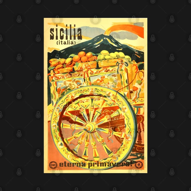 Italy,Sicilia,Travel Poster by BokeeLee