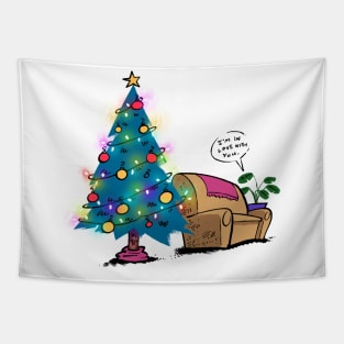 Lovely Christmas tree Tapestry