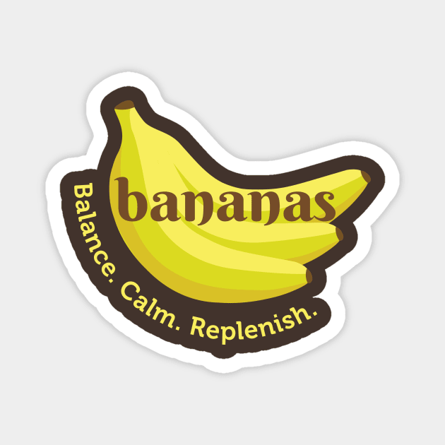 Bananas Balance, Calm, & Replenish Magnet by Immunitee