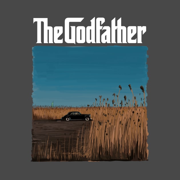 The Godfather Illustration with title / take the cannoli! by burrotees