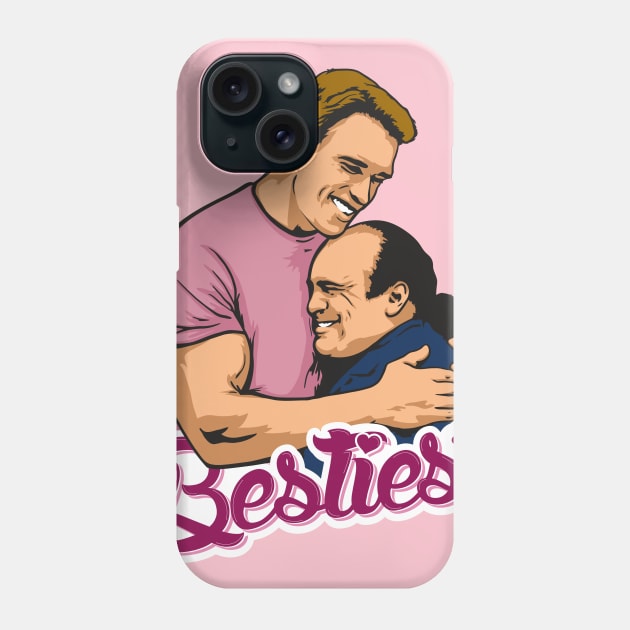 TWINS Arnold and Danny DeVito BFF Shirt Phone Case by SBarstow Design