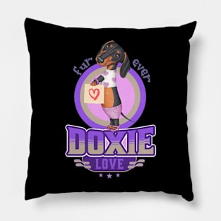 Fur-ever Doxie Love Pillow