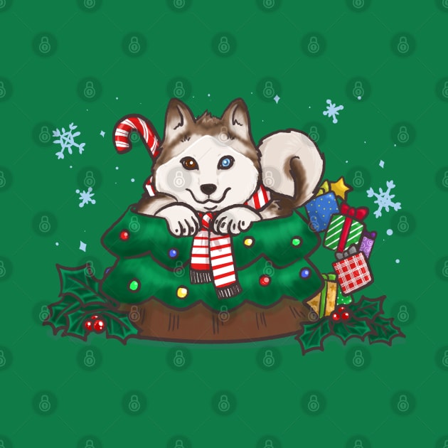 Cafe Pups: Special - Peppermint Mocha Husky by CharismaCat