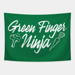 Green Finger Ninja Tapestry