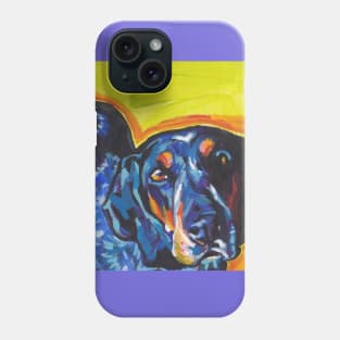 Bluetick COONHOUND Dog Bright colorful pop dog art Phone Case