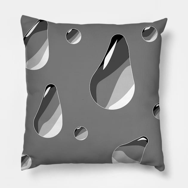 ink drops Pillow by prettyguardianstudio