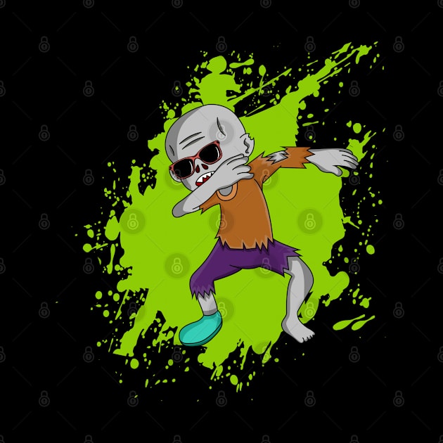 Dabbing Zombie Halloween by T-Shirt.CONCEPTS