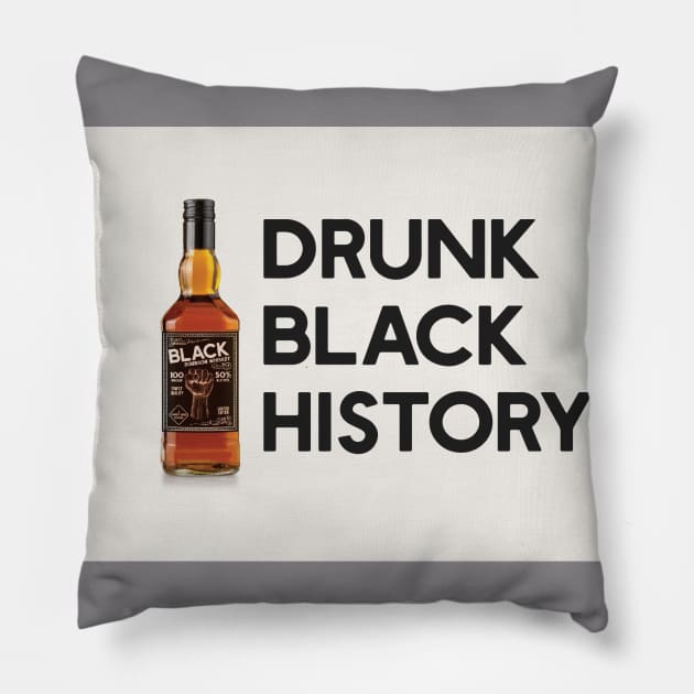 DBH Bottle Logo Pillow by Drunk Black History Podcast