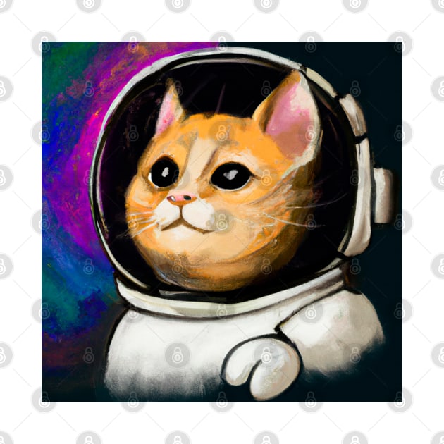 Catronaut in the space by NsEo