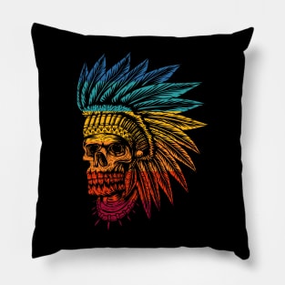 Native Skull Pillow