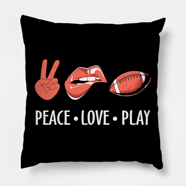 Football Lovers | Players fan | American Football team lover Pillow by Houseofwinning