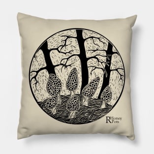 Morel Mushrooms Pillow